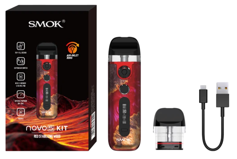 POD Smok Novo 5 900 Black Cobra